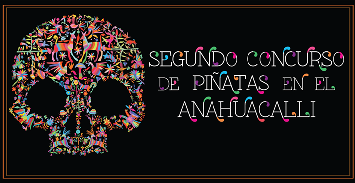 Crea una calavera de piñata, para el Museo Anahuacalli