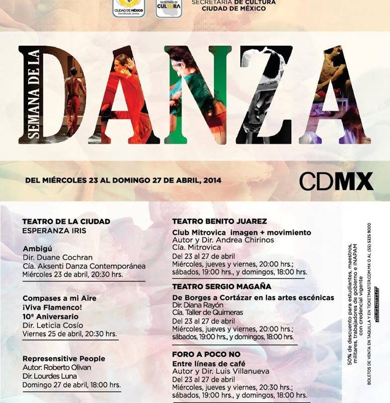 Disfruta de la Semana de la Danza en cuatro teatros de la Ciudad de México